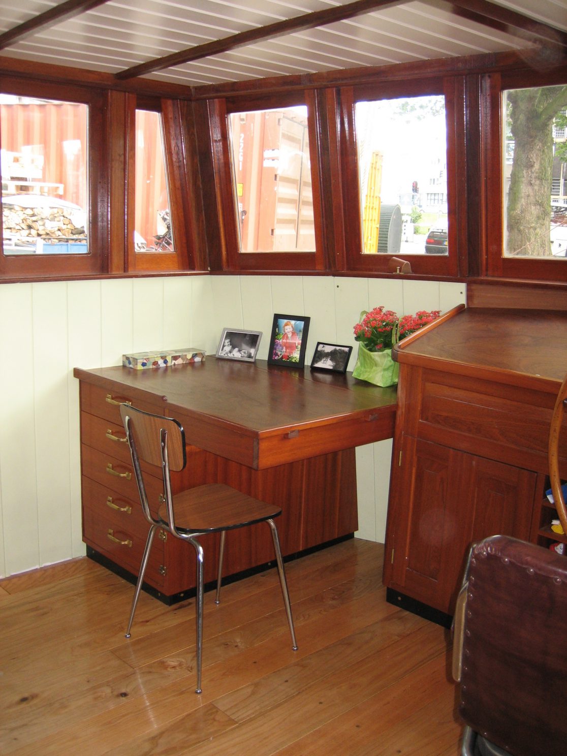 Kaartentafel in een stuurhuis