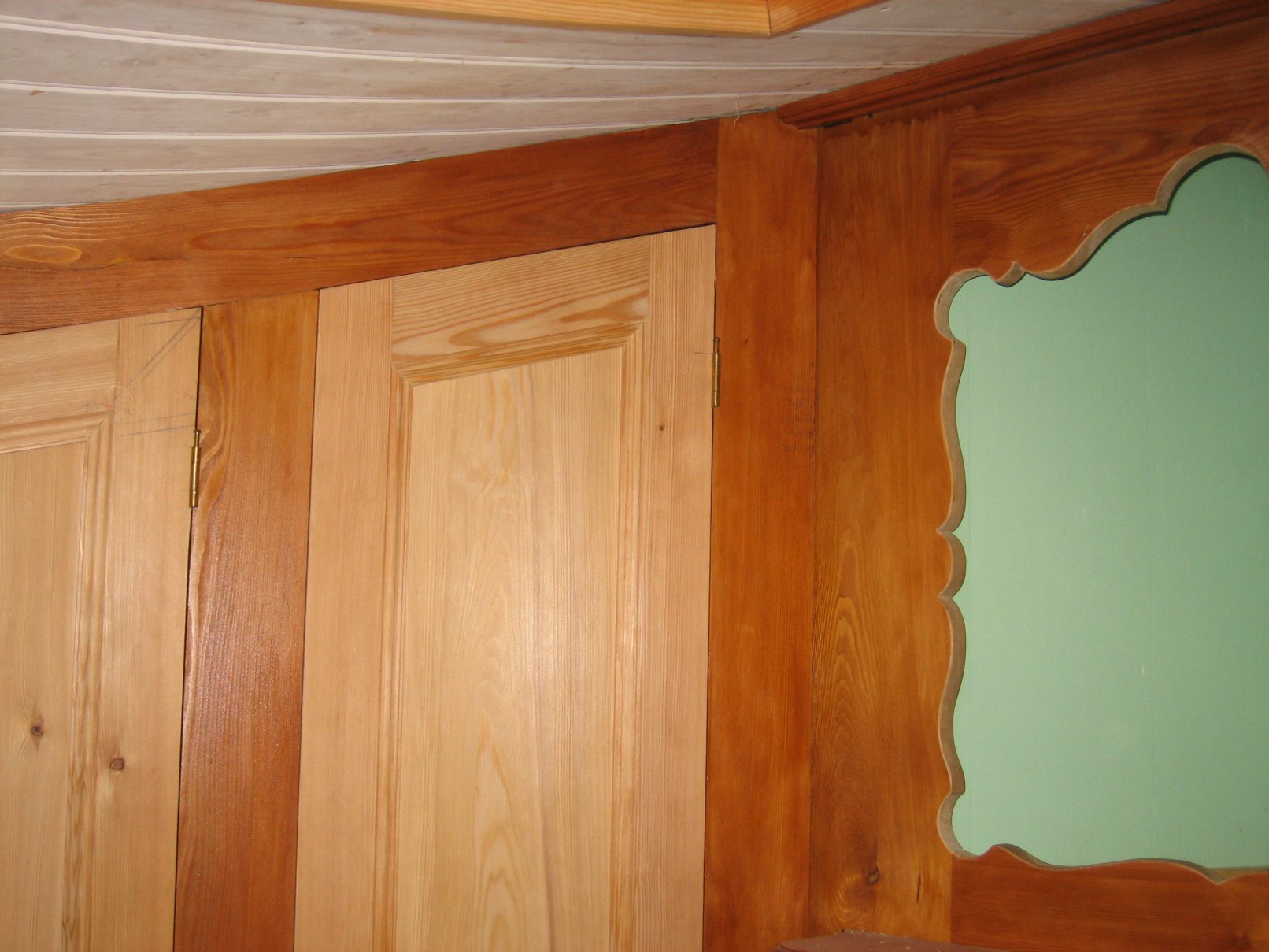 Betimmering achteronder tijdens bouwproces