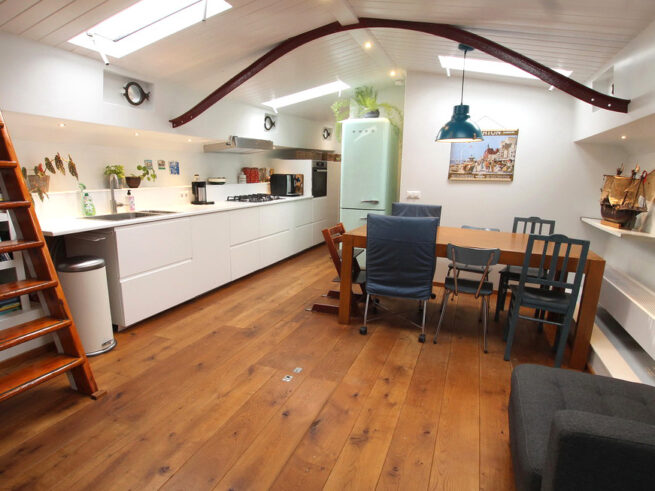 Interieur van een tjalk